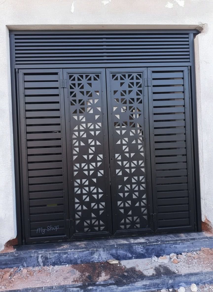 Geometric Laser-Cut Gate