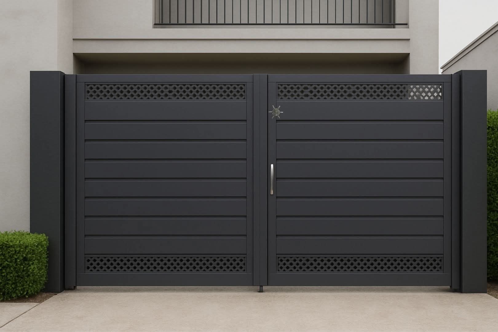 Modern Louvered Gate